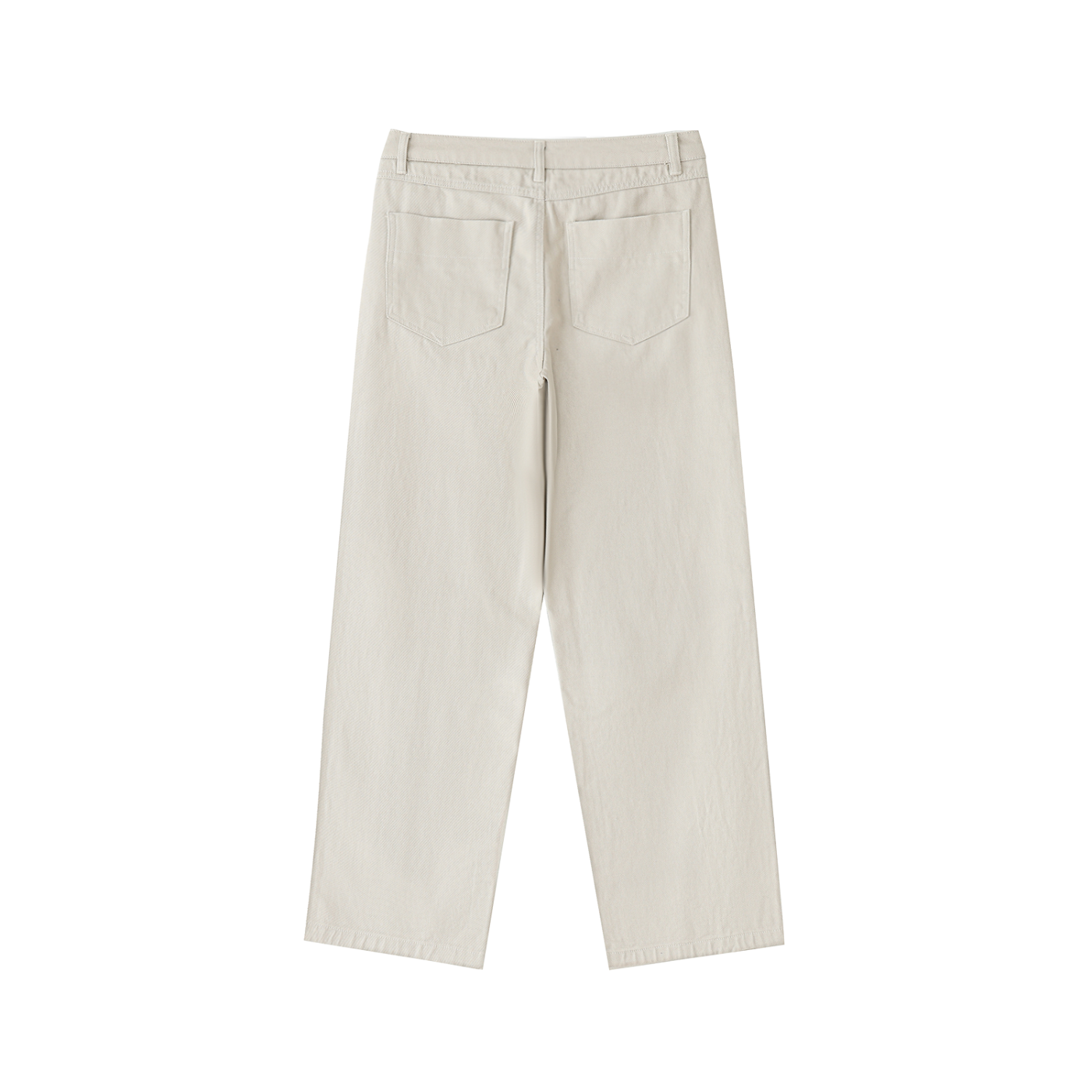 Goose Cotton Straight-Leg Pants
