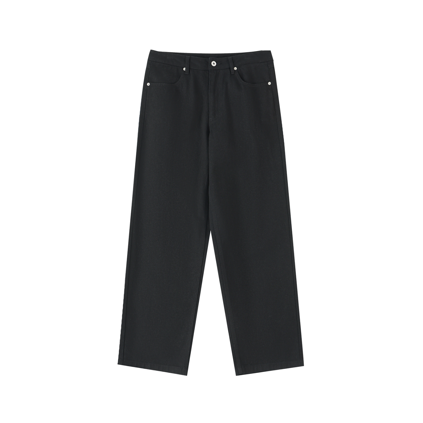 Goose Cotton Straight-Leg Pants