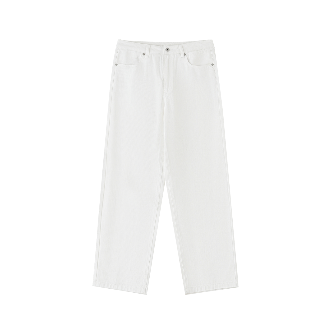 Goose Cotton Straight-Leg Pants