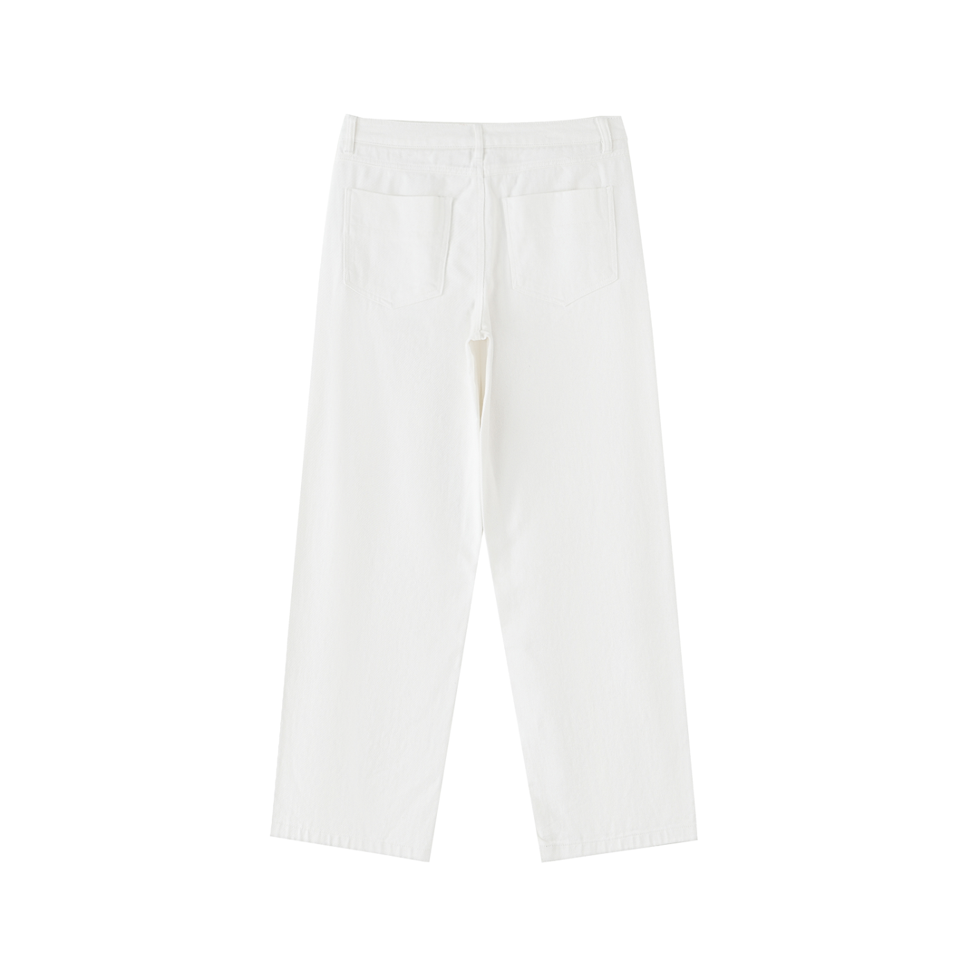 Goose Cotton Straight-Leg Pants